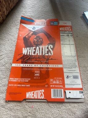 Wheaties Limited Edition Orange Cereal Box Collector